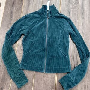 Lululemon Scuba Ribbed Track Jacket Velvet